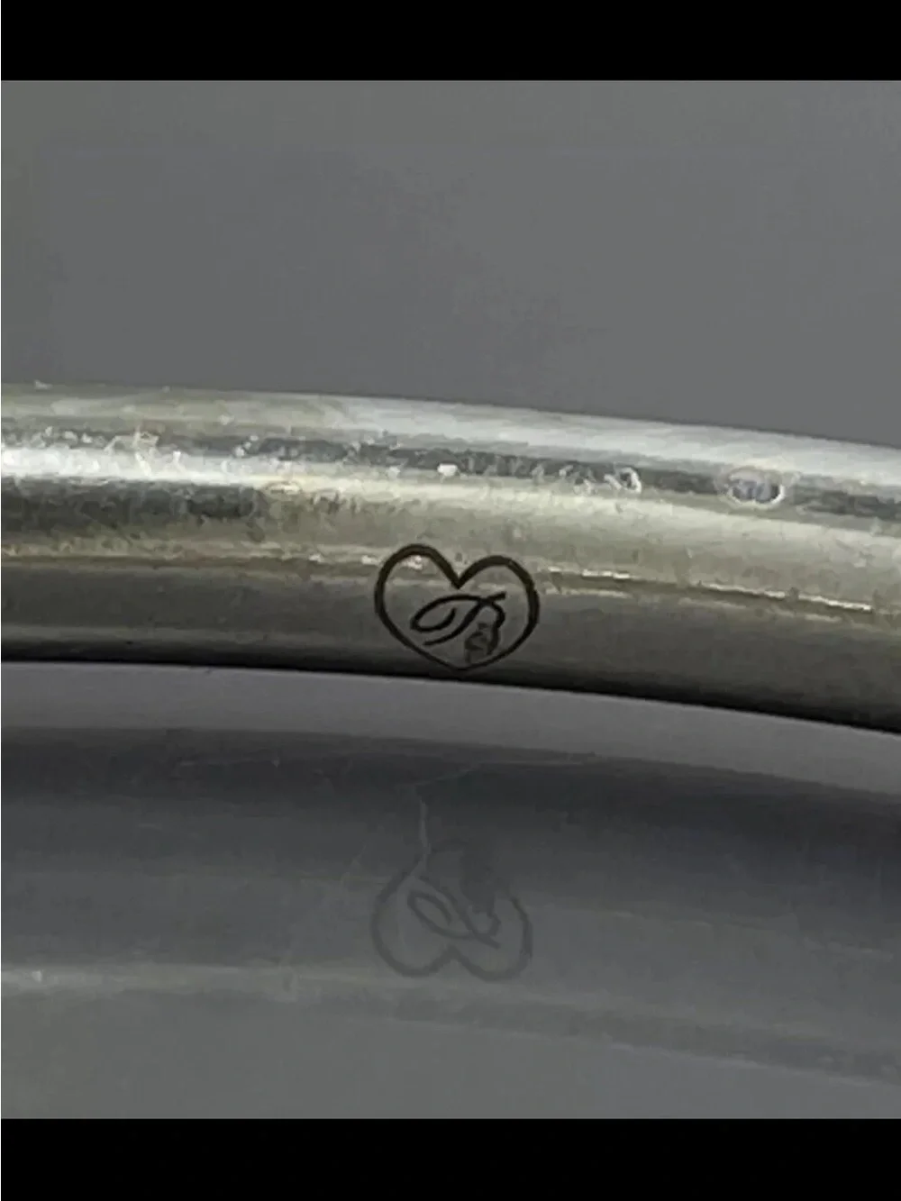 NWOT Brighton LOVE Engraved Silver-Tone Women's Bangle Bracelet